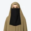 Trending Black Half Nose Piece Hijab