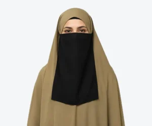 Trending Black Half Nose Piece Hijab