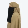 Trending Black Half Nose Piece Hijab
