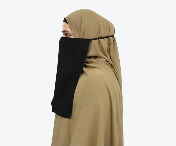 Trending Black Half Nose Piece Hijab