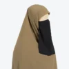 Trending Black Half Nose Piece Hijab