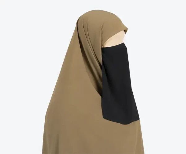 Trending Black Half Nose Piece Hijab